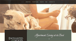 Desktop Screenshot of enchantedwoodsapartments.com
